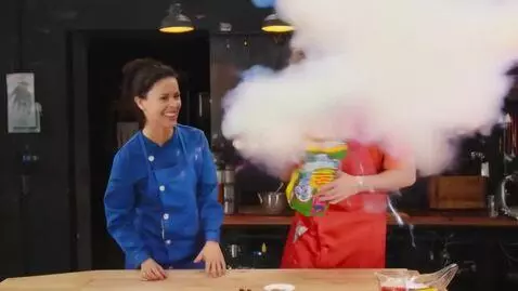 AI Video from prompt: what if I opened my pop rocks candy and real roc