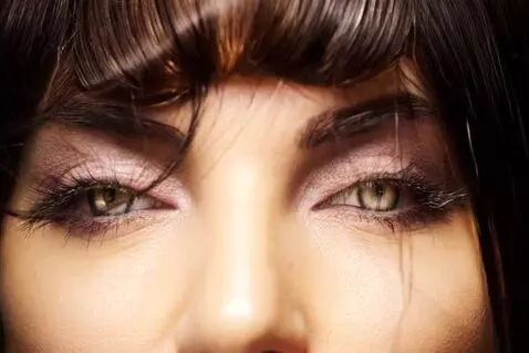 AI Video from prompt: extreme close-up face eyes of a stunning beautif