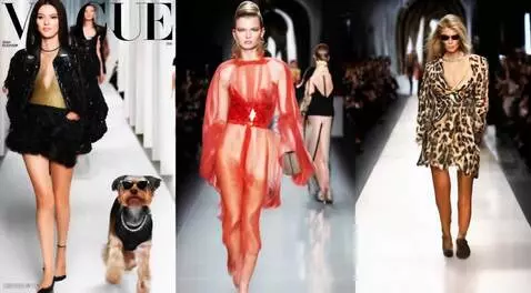 AI Video from prompt: High-fashion runway in New York City, glamorous 