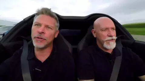 AI Video from prompt: 2 men, the first 30 years old with short graying