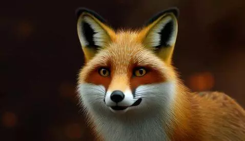 AI Video from prompt: A fox looking into the eye of death, falling int