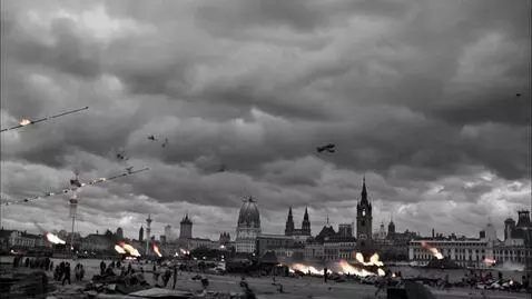 1941. The Blitz rains terror on Britain.”
Image 