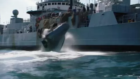 AI Video from prompt: The launch motors out of the harbour.
It approac