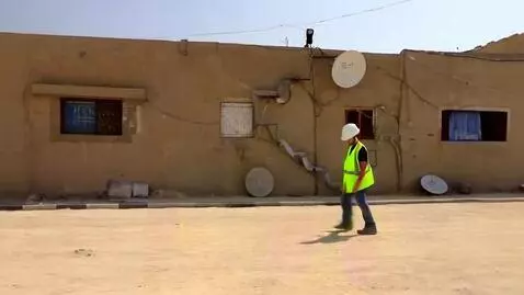 AI Video from prompt: The video opens with a male and female civil eng