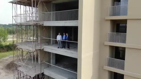 AI Video from prompt: Time-lapse shot of the construction process over