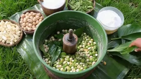 AI Video from prompt: Title: How to Make Natural Catfish Feed Using Wa