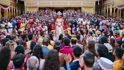 AI Video from prompt: An African royal wedding ceremony