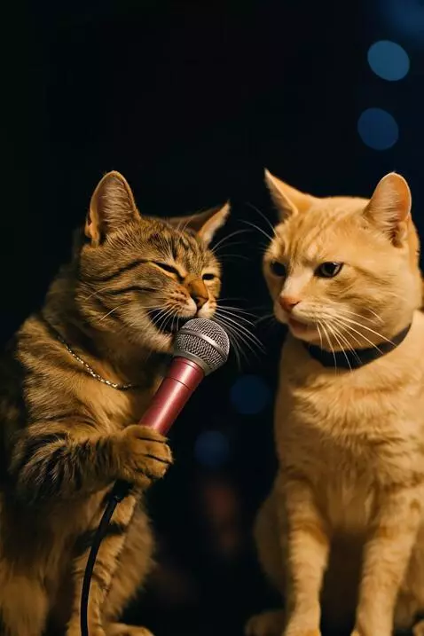 AI Video from prompt: Cantan rap,hip hop,cinematografico,camara se ale