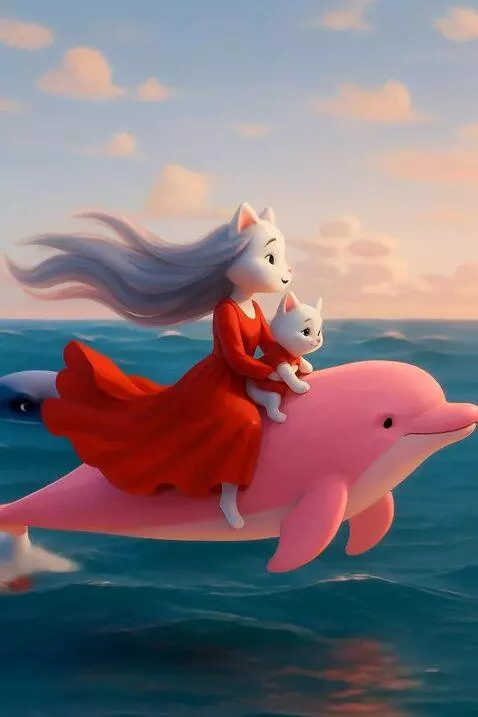 AI Video from prompt: Let the shark chase after them and attack them.