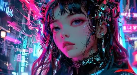AI Video from prompt: bright blueish light beams shooting out from eye