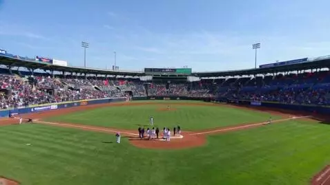 AI Video from prompt: Baseball stadium with models