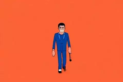 AI Video from prompt: Funny video of Japanese man walking on Mars