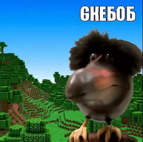 AI Video from prompt: It teleports into Minecraft and looks around wit