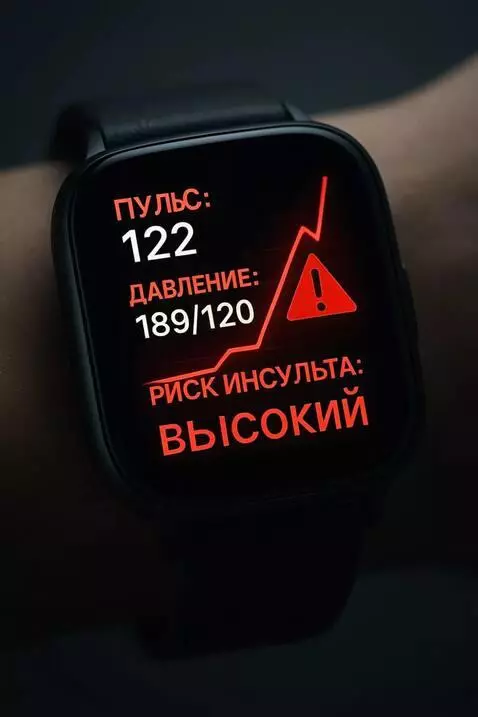 AI Video from prompt: A vertical 9:16 video of a smartwatch screen sho