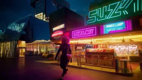 AI Video from prompt: Dreamtone CivicWave Radium EchoMall Sunrot Snack