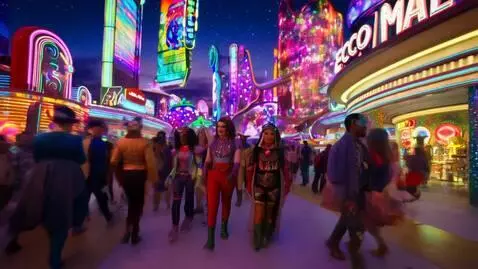 AI Video from prompt: Dreamtone CivicWave Radium EchoMall Sunrot Snack