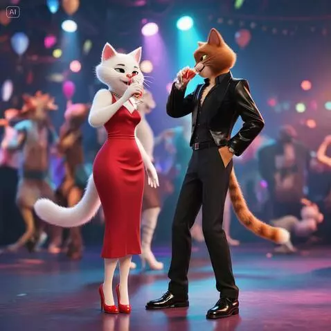 AI Video from prompt: They drink and dancing.