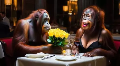 AI Video from prompt: La o masă, într-un restaurant select,un mascul u