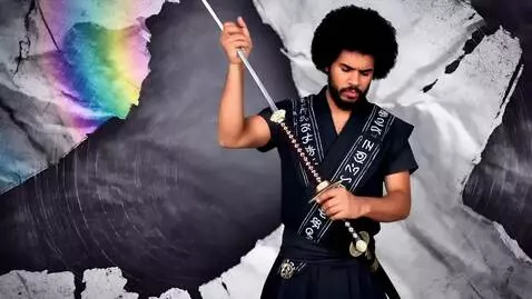 AI Video from prompt: Ju-On 🍿  🎸  🎶Ankh Black cabal vapors, prismatic 