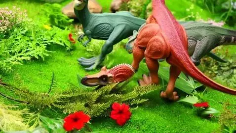 AI Video from prompt: Realistic tiny adorable velociraptors of multipl