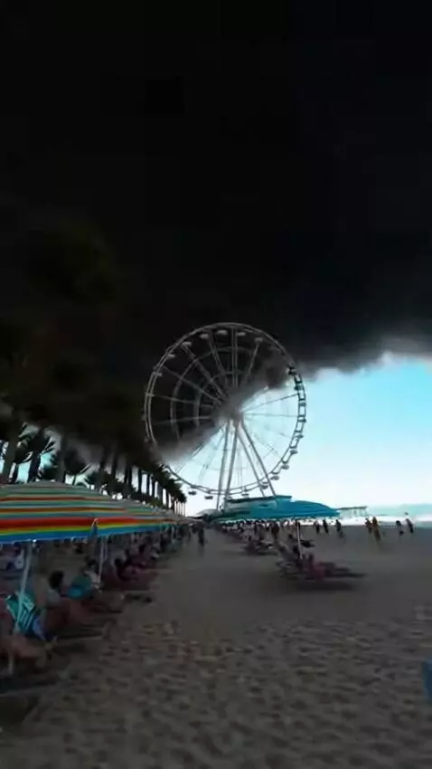 AI Video from prompt: Ultra-realistic, cinematic disaster sequence, fi
