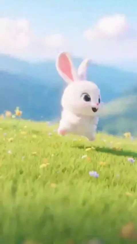 AI Video from prompt: Little Bunny's Hoppy Day (A fun, bouncy nursery 