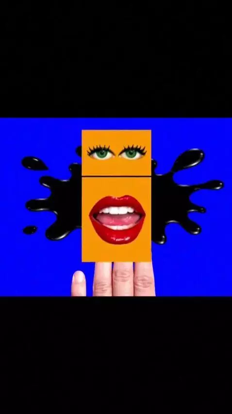 AI Video from prompt: Make A 4:3 Video On Blue Screen With A Black Spl