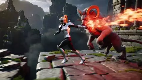 AI Video from prompt: Dynamic side angle, camera tracking the heroine.