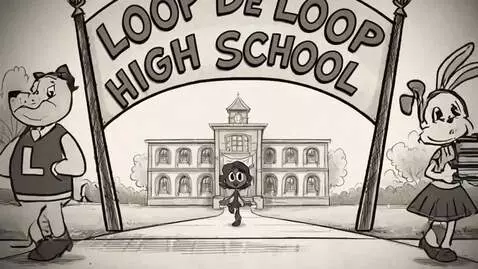 AI Video from prompt: She's Walking to a First Day of Loop De Loop Hig