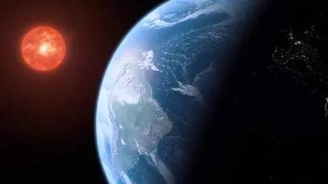 AI Video from prompt: Der Exoplanet LHS 1140 b