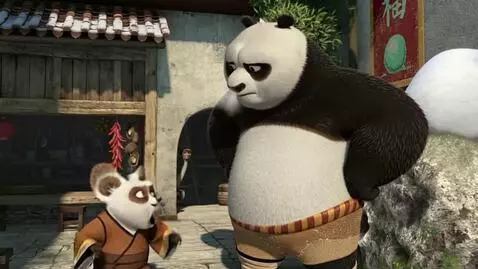 AI Video from prompt: Angry Po says that's it master PO kicks out of w