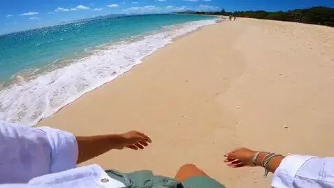 AI Video from prompt: a video from the first person perspective of a w