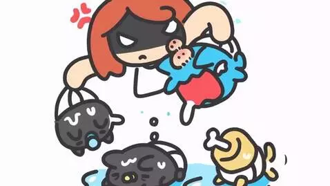 AI Video from prompt: Woman Cyan Cat Friends Inflation Say This Is Not