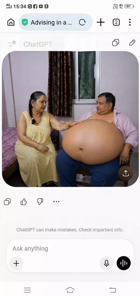 AI Video from prompt: Create a video where this lady is rubbing her le