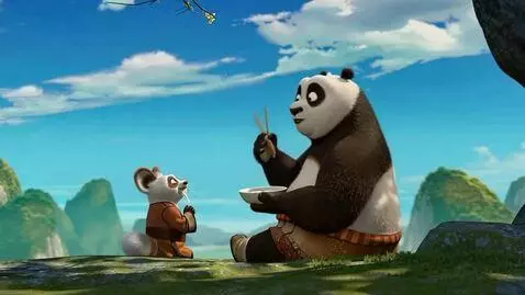AI Video from prompt: PO Says I'm po, but I'm a dragon warrior master 