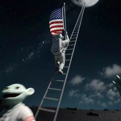 AI Video from prompt: Cinematic surreal short film, 7 seconds. Scene: 