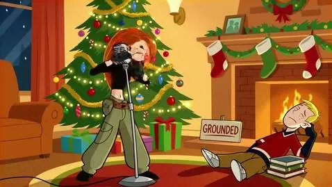 AI Video from prompt: Kim Possible and Ron Stoppable in the Christmas 