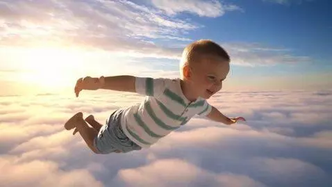 AI Video from prompt: This guy is fly in the sky