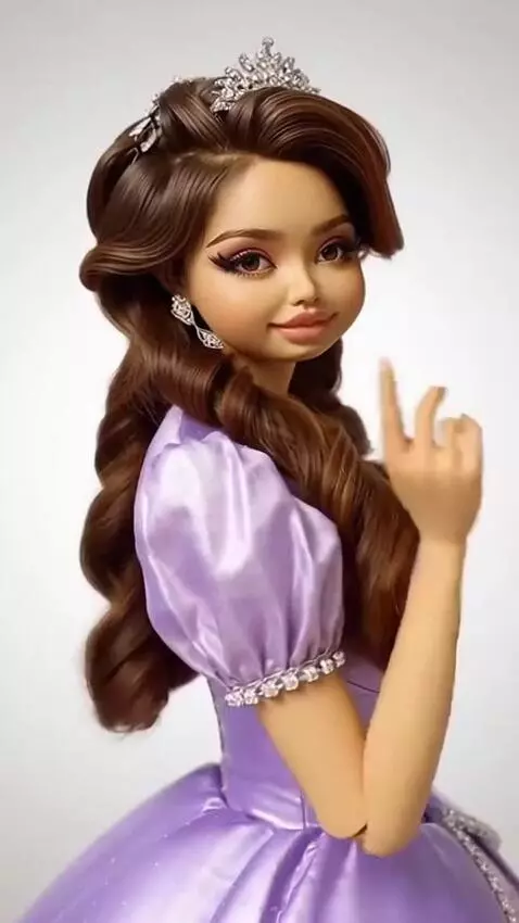 AI Video from prompt: A woman poses from various angles, quickly chang