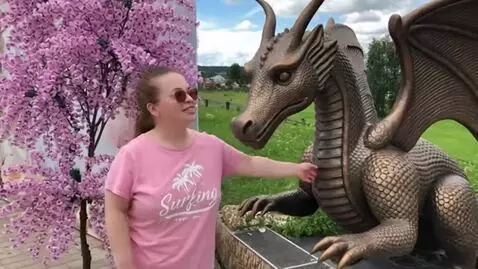 AI Video from prompt: I am Madina in the elenovka village was talking 