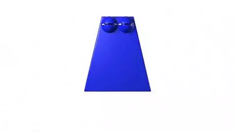 AI Video from prompt: Visuals: On a white background, there is a blue 