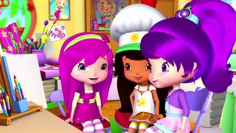 AI Video from prompt: Strawberry Shortcake and Cherry Jam are gonna dr