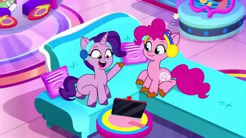 AI Video from prompt: Twilight Sparkle and Pinkie Pie are gonna play P