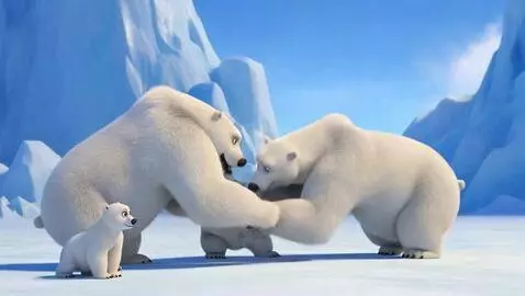 AI Video from prompt: Two bear fighting with each other