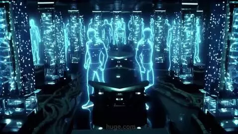 AI Video from prompt: Use the reference for look of digital androids. 