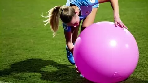 AI Video from prompt: Make her pop the balloon