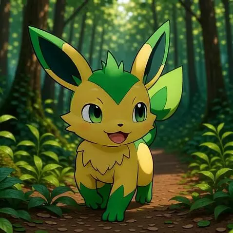 AI Video from prompt: A male Sprigatito, who's a Grass Kitten Pokémon,