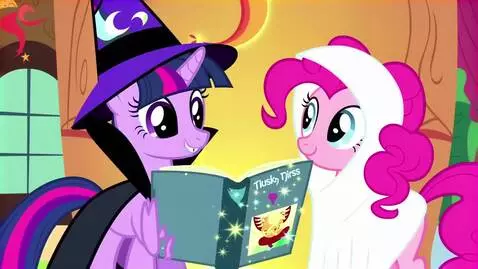 AI Video from prompt: Starlight Glimmer with a book of Tricks and Trea