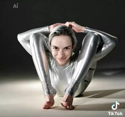 AI Video from prompt: Fidget toes while breathing and smirking to the 