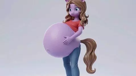 AI Video from prompt: Francine's Belly Inflates Even More Bigger